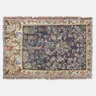 William Morris Lebensbaum Florales Vintage Kunst Decke