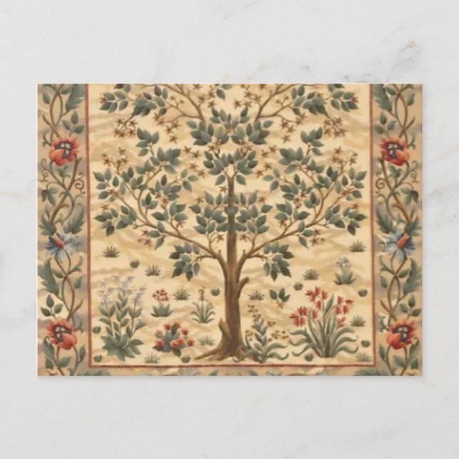 William Morris Lebensbaum Postkarte (Vorderseite)