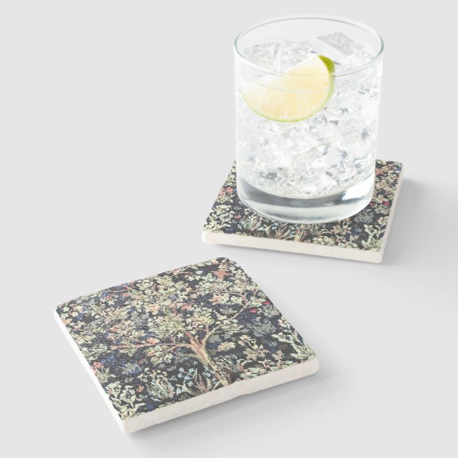 William Morris Lebensbaum-Steinhalter Steinuntersetzer (Seitenansicht)