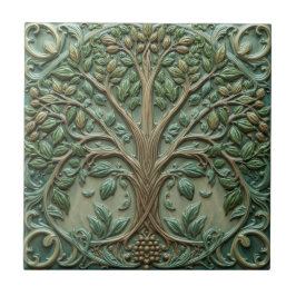 William Morris Lebensbaum Vintage Prä-Rafaelit Fliese