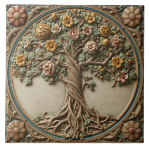William Morris Lebensbaum Vintage Prä-Rafaelit Fliese