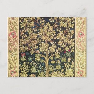 William Morris Lebensbaum Vintage Prä-Rafaelit Postkarte