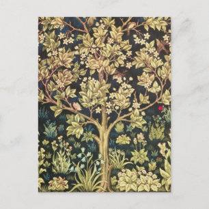 William Morris Lebensbaum Vintage Prä-Rafaelit Postkarte