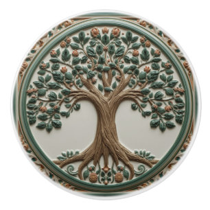 William Morris Lebensbaum Vintage Prä-Raphaelite Keramikknauf