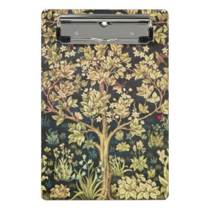 William Morris Lebensbaum Vintage Prä-Raphaelite Mini Klemmbrett