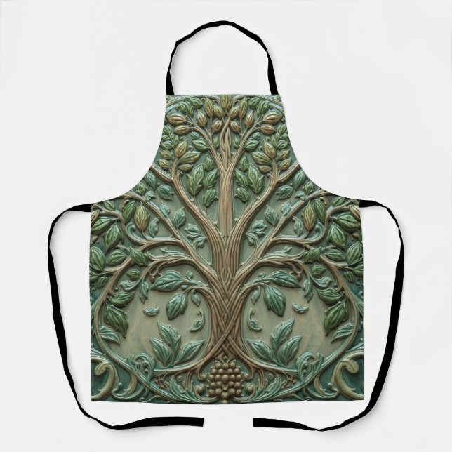 William Morris Lebensbaum Vintage Präraffaelit Schürze (Vorderseite)