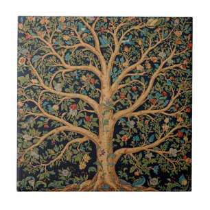 William Morris Lebensbaum Vintage Pre-Raphaelite Fliese