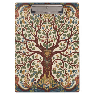 William Morris Lebensbaum Vintage Pre-Raphaelite Klemmbrett
