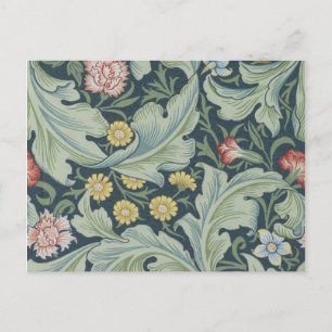William Morris Leicester Blätter Blumen Nelke Postkarte