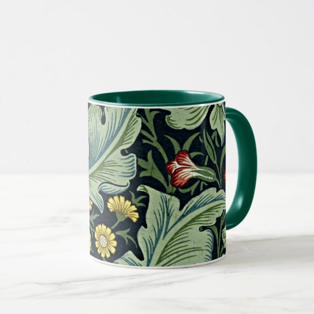 William Morris - Leicester, floral pattern, Tasse (VorderseiteRechts)