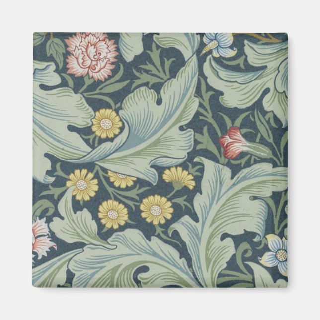 William Morris Leicester Verlasse Blume Carnation Magnet (Vorne)