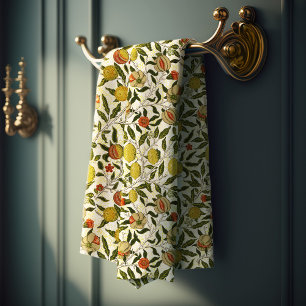 William Morris Lemons Pomegranate Frucht Badhandtuch Set