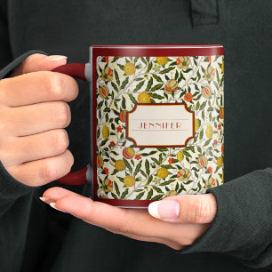 William Morris Lemons Pomegranate Pattern Tasse