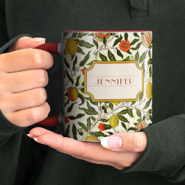 William Morris Lemons Pomegranate Pattern Tasse