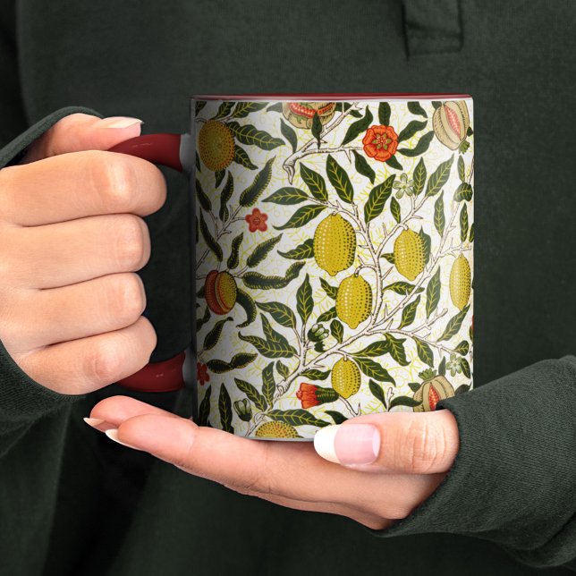 William Morris Lemons Pomegranate Pattern Tasse (Von Creator hochgeladen)