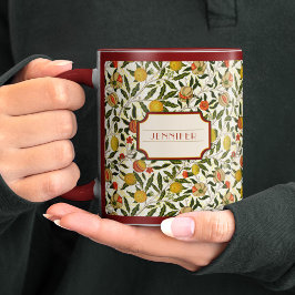 William Morris Lemons Pomegranate Pattern Tasse