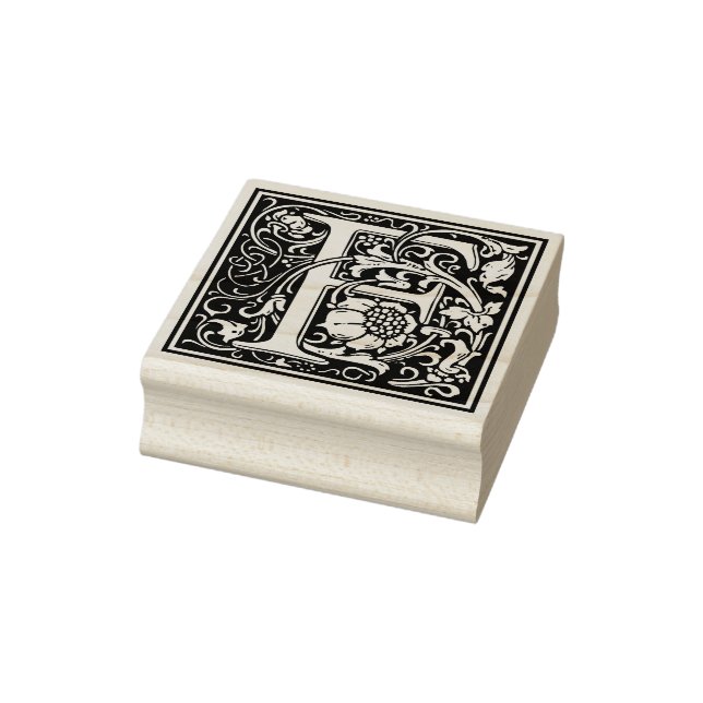 William Morris Letter F Gummistempel (Stempel)
