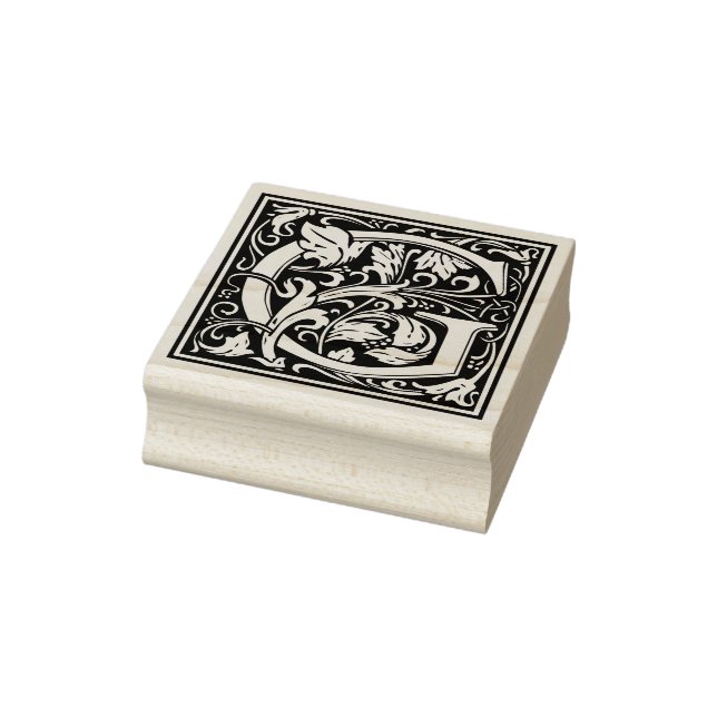 William Morris Letter G Monogram Gummistempel (Stempel)