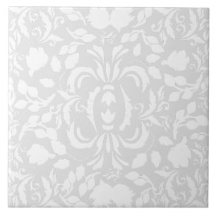 William Morris leuchtendes Farb-Grau-Weiß-Muster Fliese