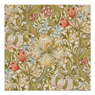 William Morris Lilienmuster Poster