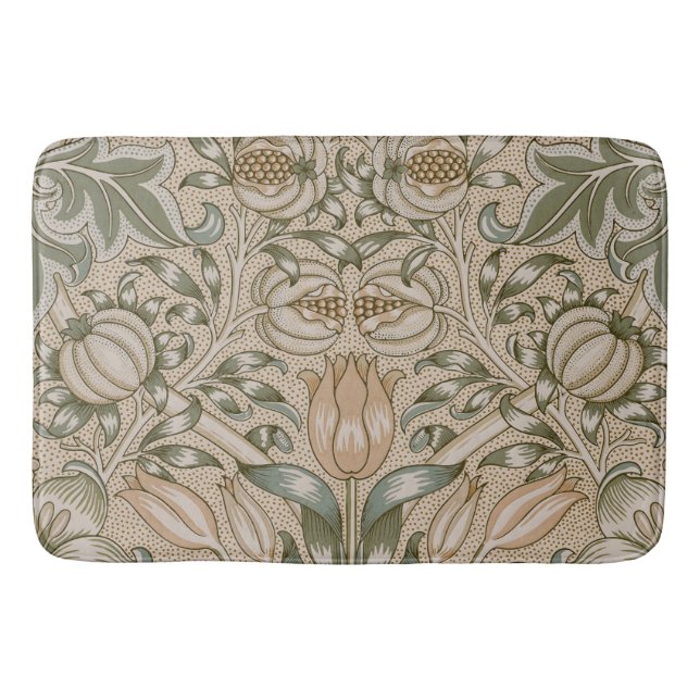 William Morris Lily and Pomegranate Blume Pattern Badematte (Vorderseite)