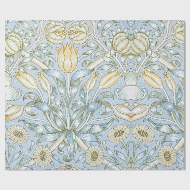 William Morris Lily and Pomegranate Blume Pattern Geschenkpapier (Flach)