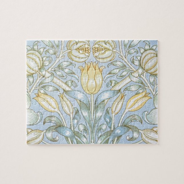 William Morris Lily and Pomegranate Blume Pattern Puzzle (Horizontal)