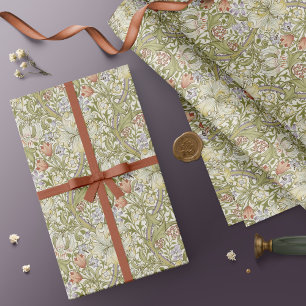 William Morris Lily Art Nouveau Blumenmuster Geschenkpapier