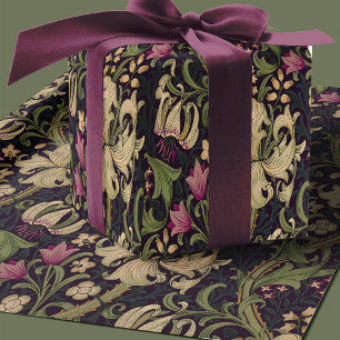 William Morris Lily Art Nouveau Blumenmuster Geschenkpapier