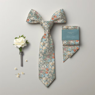 William Morris Lily Art Nouveau Blumenmuster Krawatte