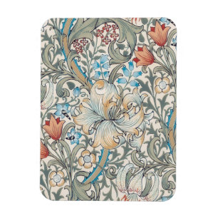 William Morris Lily Art Nouveau Blumenmuster Mag Magnet