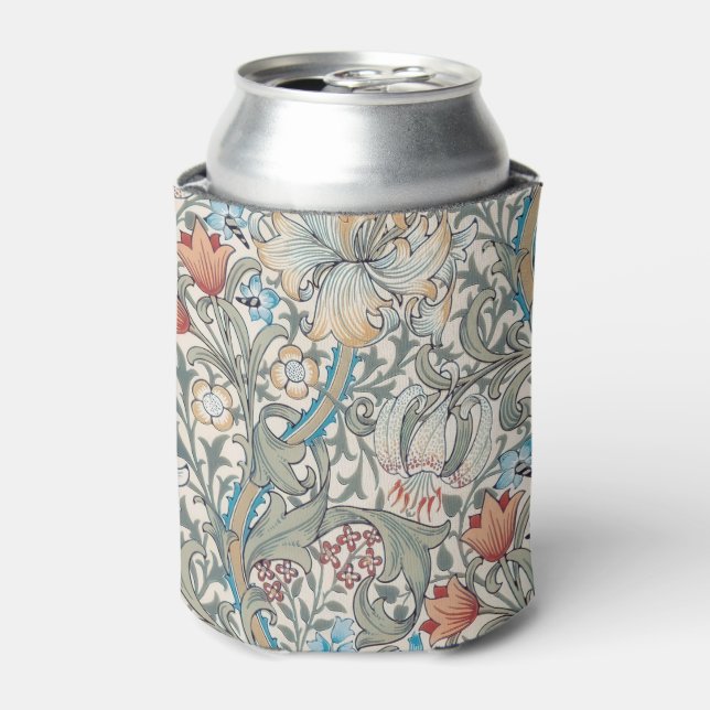 William Morris Lily Art Nouveau Floral Can Cooler Dosenkühler (Kanne Vorderseite)