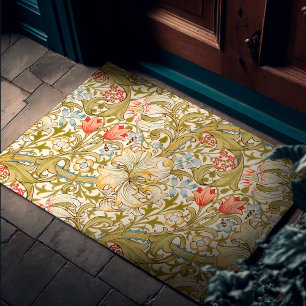 William Morris Lily Art Nouveau Floral Fußmatte