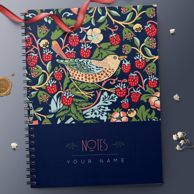 William Morris Lily Art Nouveau Floral Pattern Nic Notizblock (Von Creator hochgeladen)