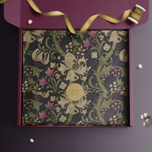 William Morris Lily Art Nouveau Floral Tissue Seidenpapier