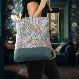 William Morris Lily Art Nouveau Floral Two-Tone