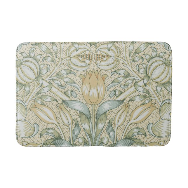 William Morris Lily und Pomegranate Blume Classic Badematte (Vorderseite)