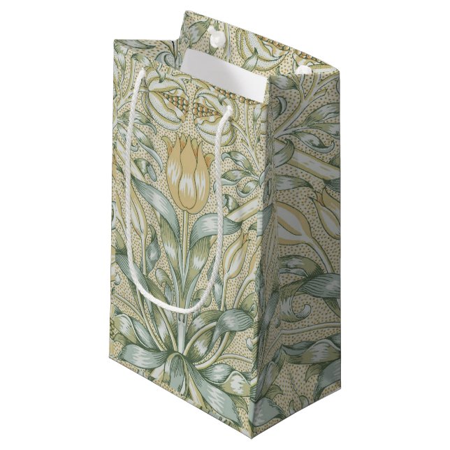William Morris Lily und Pomegranate Blume Classic Kleine Geschenktüte (Vorderseite Schrägansicht)