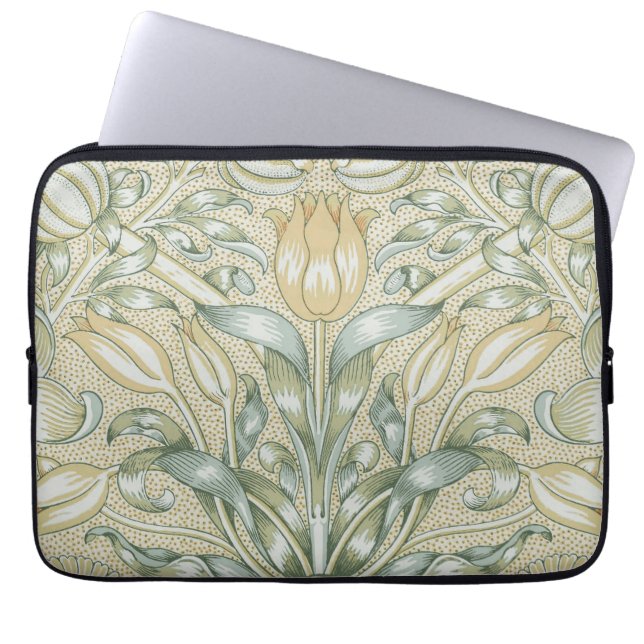 William Morris Lily und Pomegranate Blume Classic Laptopschutzhülle (Vorderseite)
