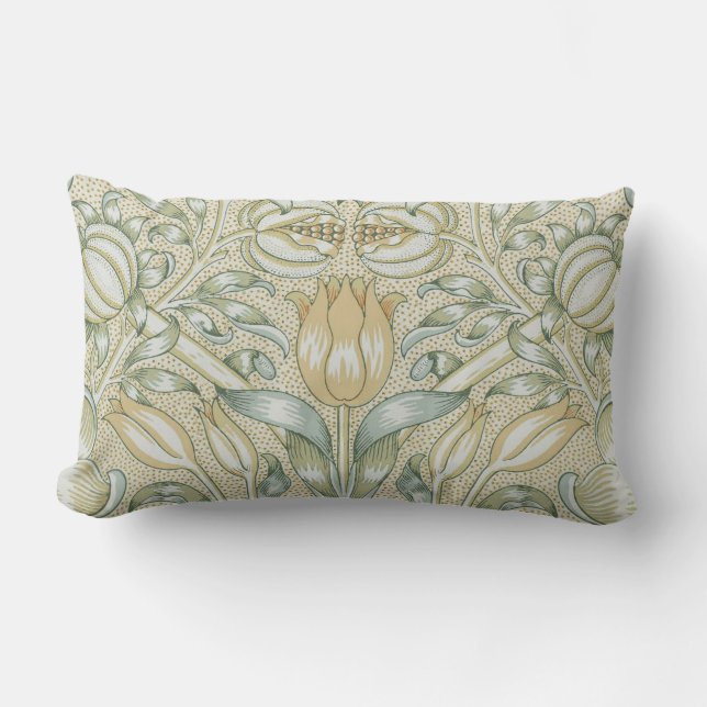 William Morris Lily und Pomegranate Blume Classic Lendenkissen (Vorderseite)