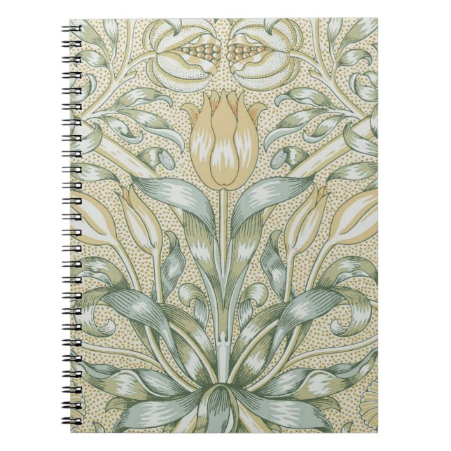 William Morris Lily und Pomegranate Blume Classic Notizblock (Vorderseite)