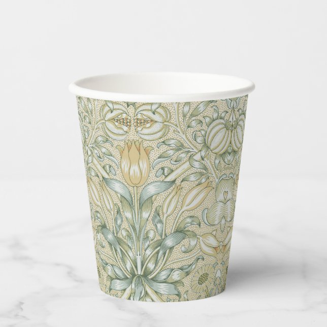 William Morris Lily und Pomegranate Blume Classic Pappbecher (Vorderseite)