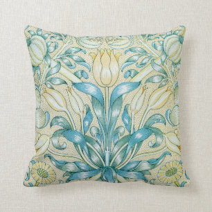 William Morris Lily und Pomegranate Floral Kissen