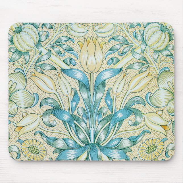 William Morris Lily und Pomegranate Pattern Mousepad (Vorne)