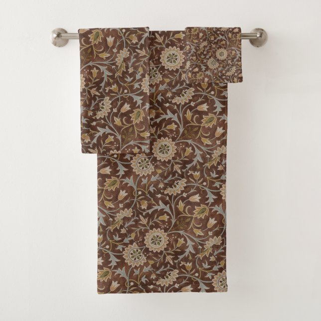 William Morris Little Blume Carpet Badhandtuch Set (Insitu)