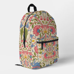 William Morris Lodden Blume Bedruckter Rucksack
