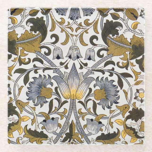 William Morris Lodden Blume Glasuntersetzer (Vorderseite)