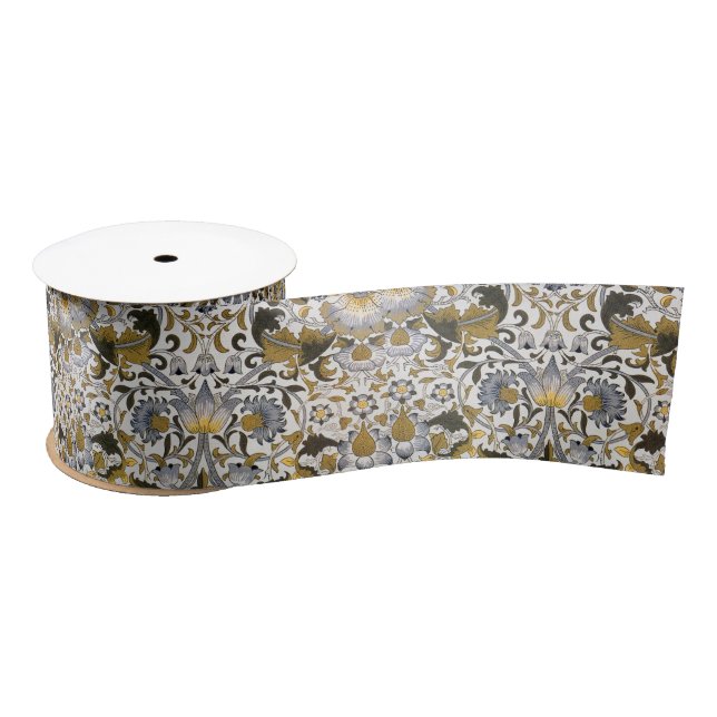 William Morris Lodden Blume Satinband (Spule)