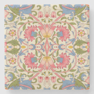William Morris Lodden Blumendekor Pastell  Steinuntersetzer