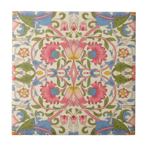 William Morris Lodden Blumenmuster Pastell Fliese